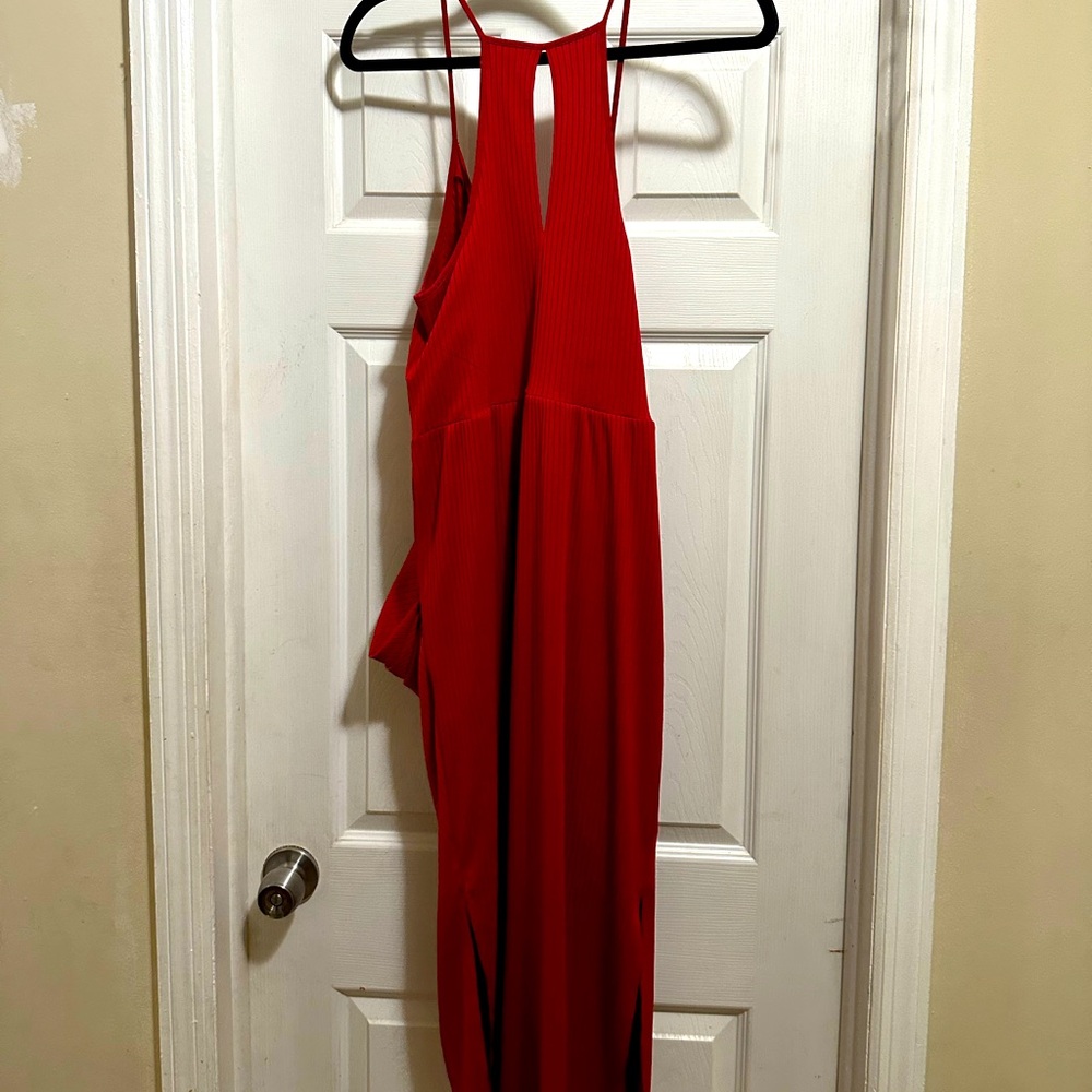 BCBG Red Midi Dress